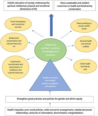 Woman-Sensitive One Health Perspective in Four Tribes of Indigenous People From Latin America: Arhuaco, Wayuú, Nahua, and Kamëntsá